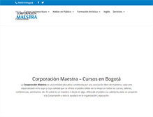 Tablet Screenshot of corpomaestra.com
